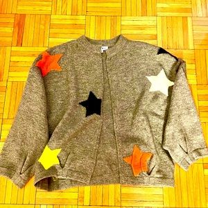 Knit Cardigan With Stars